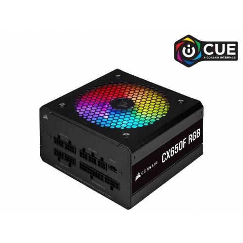 CORSAIR CX-F RGB Series CX650F RGB 650W 80 PLUS Bronze Fully Modular ATX Power Supply - CP-9020217-NA